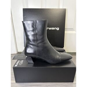 Alexander Wang Toni 45 Ankle Boot Black Leather Size EU 40 - NEW